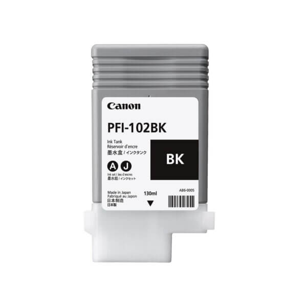 Canon PFI 102BK Black Ink Cartridge (130ML)