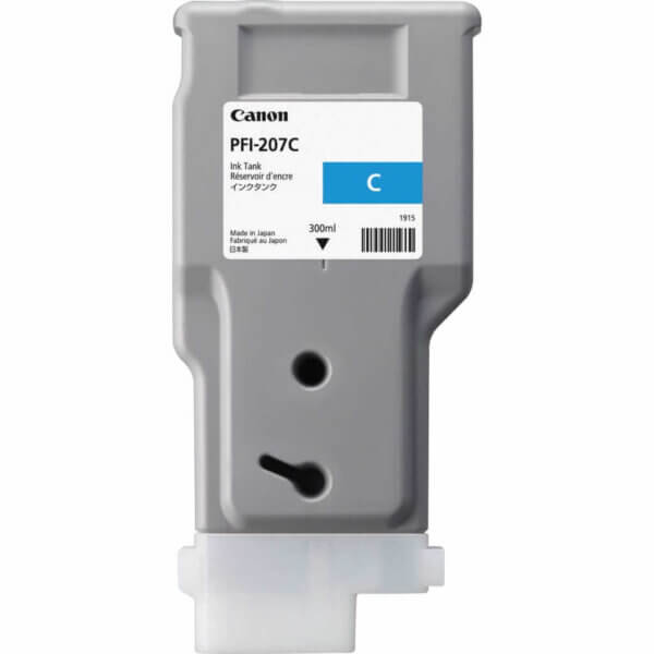 Canon PFI 207 Cyan Ink Cartridge (300 ML)